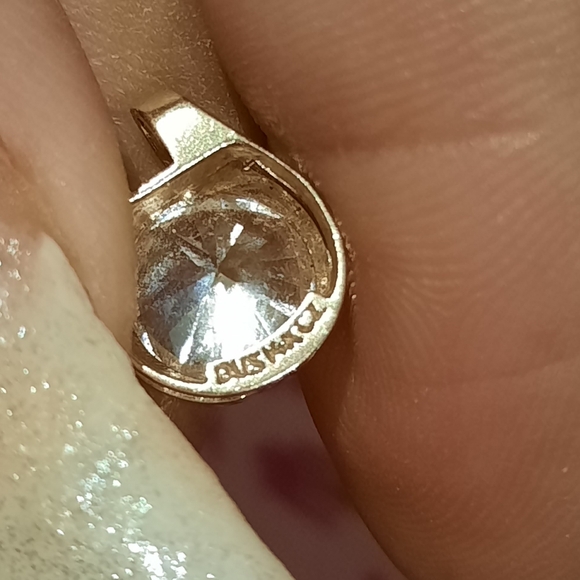 AUTHENTIC GENUINE SOLID 14K YELLOW GOLD 2CTTW CZ SOLITARE PENDANT SLIDER (OMEGA) - Picture 2 of 7